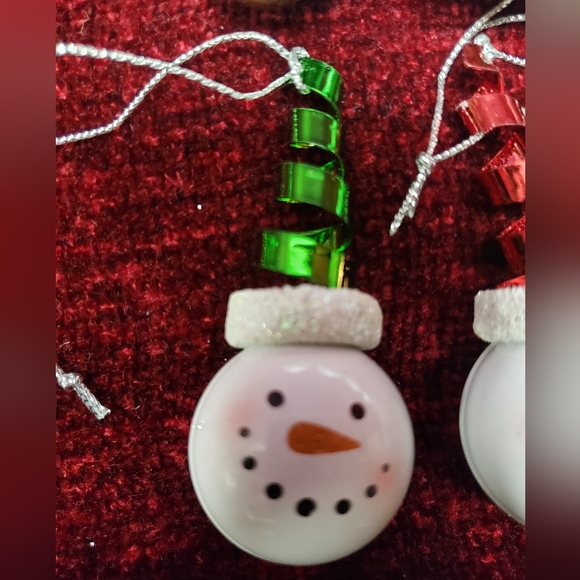 Set of 8 Snowman Ornaments - Picture 2 of 2